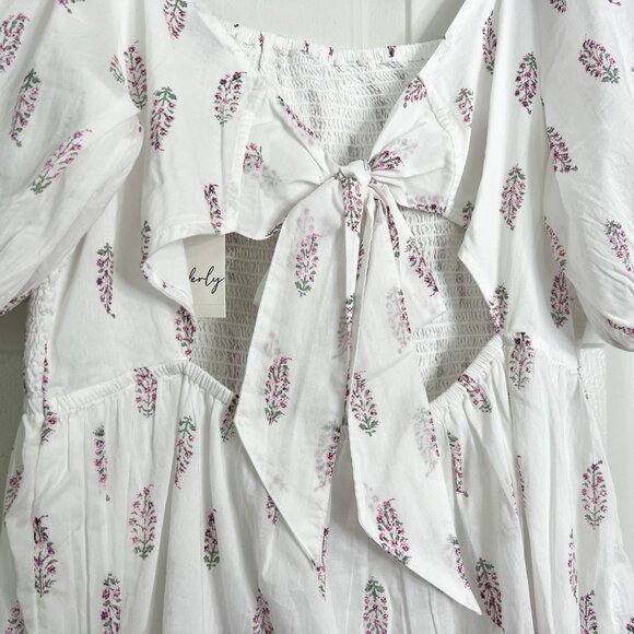 Wonderly Tie Back Smocked Midi Dress - Picture 8 of 8